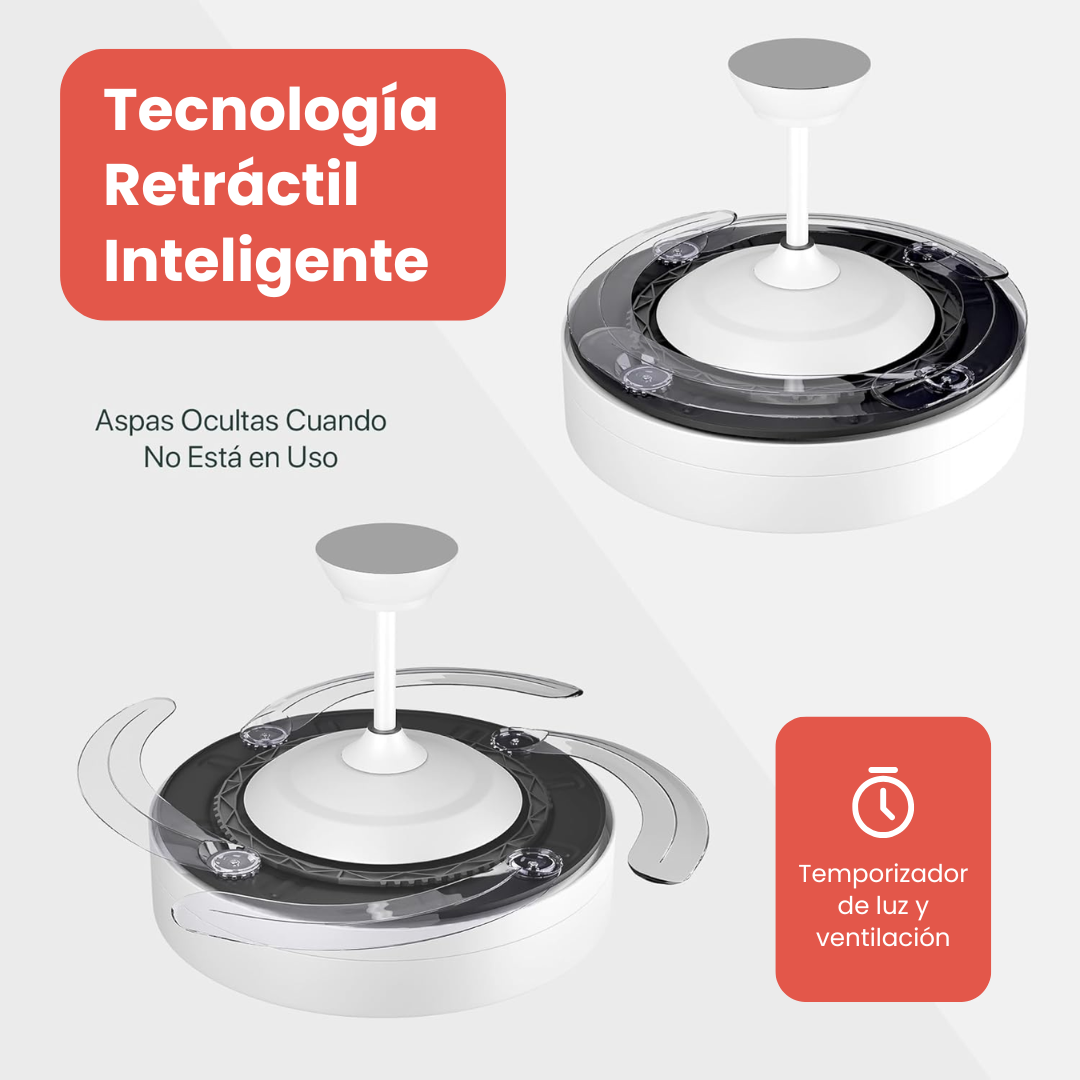 ✨ LumiAir™ Retráctil – El ventilador invisible que ilumina y refresca tu hogar con estilo 🌀💡