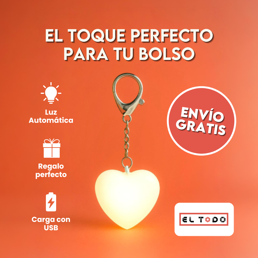 LumiHeart: Llavero LED Corazón | El Toque Brillante Que Tu Bolso Necesita