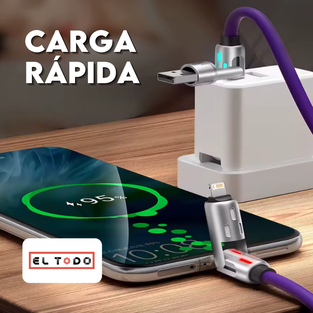 PowerLink Cable 4 en 1⚡- Carga Ultra Rápida 🚀, Versatilidad Total 🔌 y 100% Seguro ✅ (Certificado en la Unión Europea 🇪🇺)