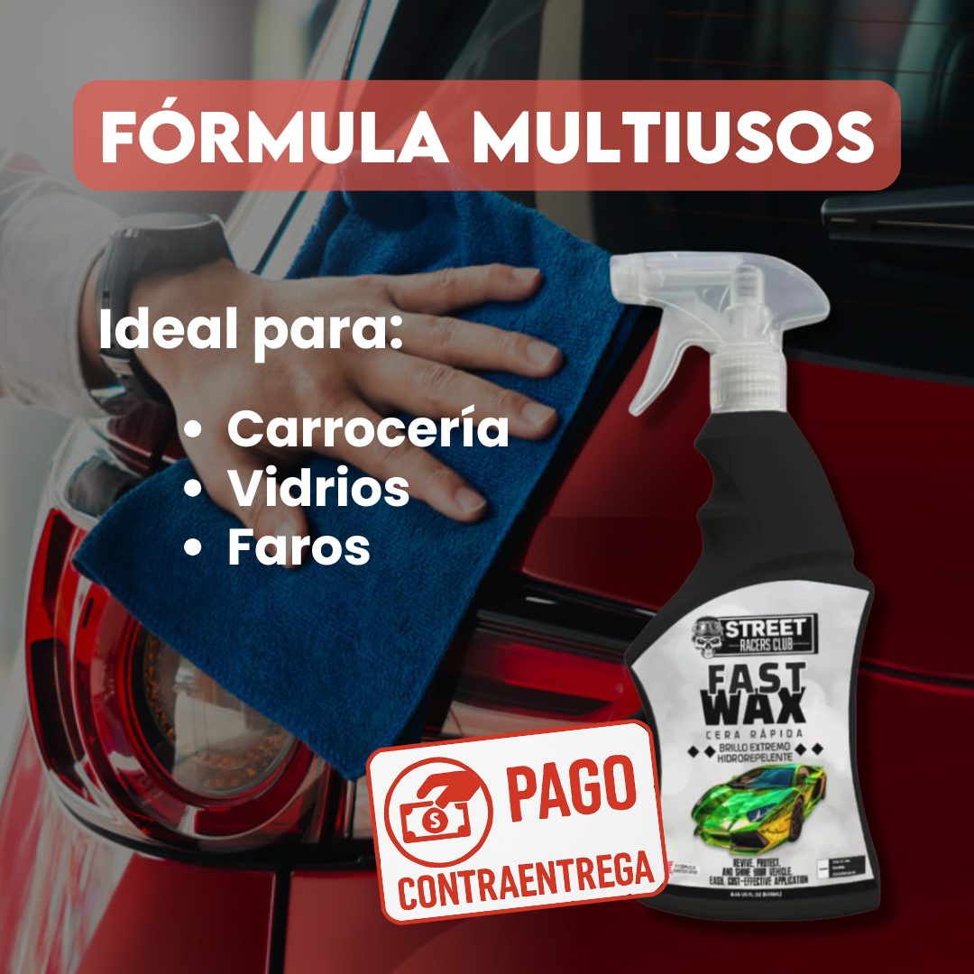 FAST WAX ⭐ - Brillo Instantáneo y Protección | Fórmula Americana 🇺🇸