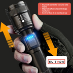 🔦 LuzMax® Pro 500 – Linterna LED Recargable de Alto Alcance y Ultra Potencia 🚨