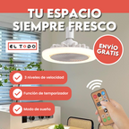 EcoFan® 🌬️💡 - Ventilador de Techo LED con Control Remoto, Eficiencia Energética y Diseño Moderno