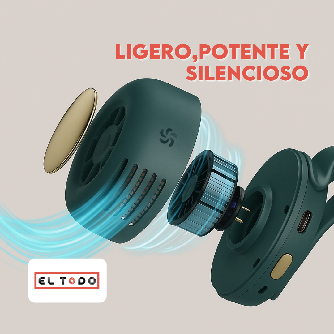 🔥 ¡La revolución del verano ya llegó! CoolGo™ - El mini ventilador manos libres que todos quieren 💨