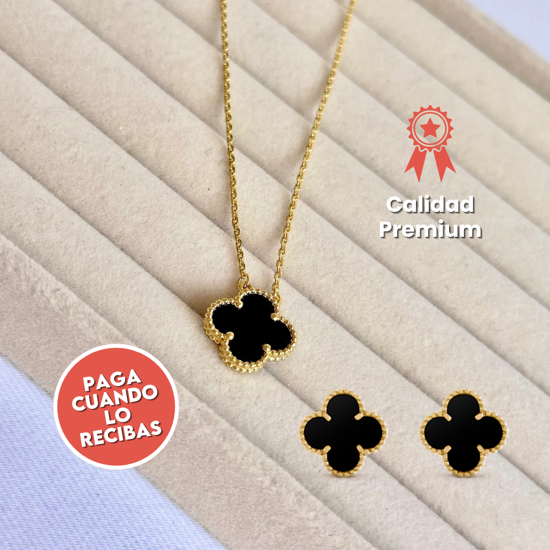 Combo Collar y Aretes Elegantes - El Toque Perfecto para Tu Look ¡Luce Imparable!