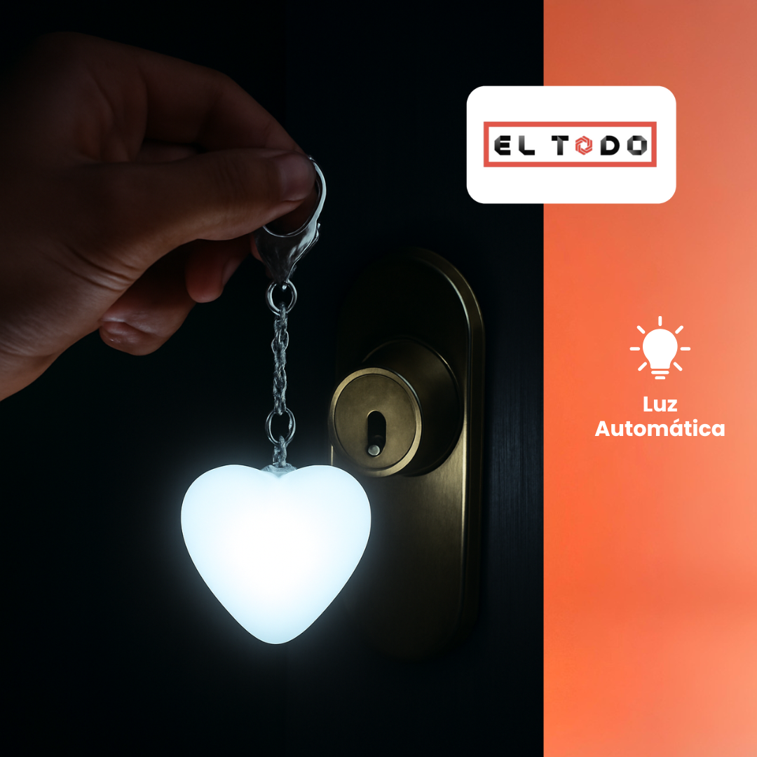 LumiHeart: Llavero LED Corazón | El Toque Brillante Que Tu Bolso Necesita