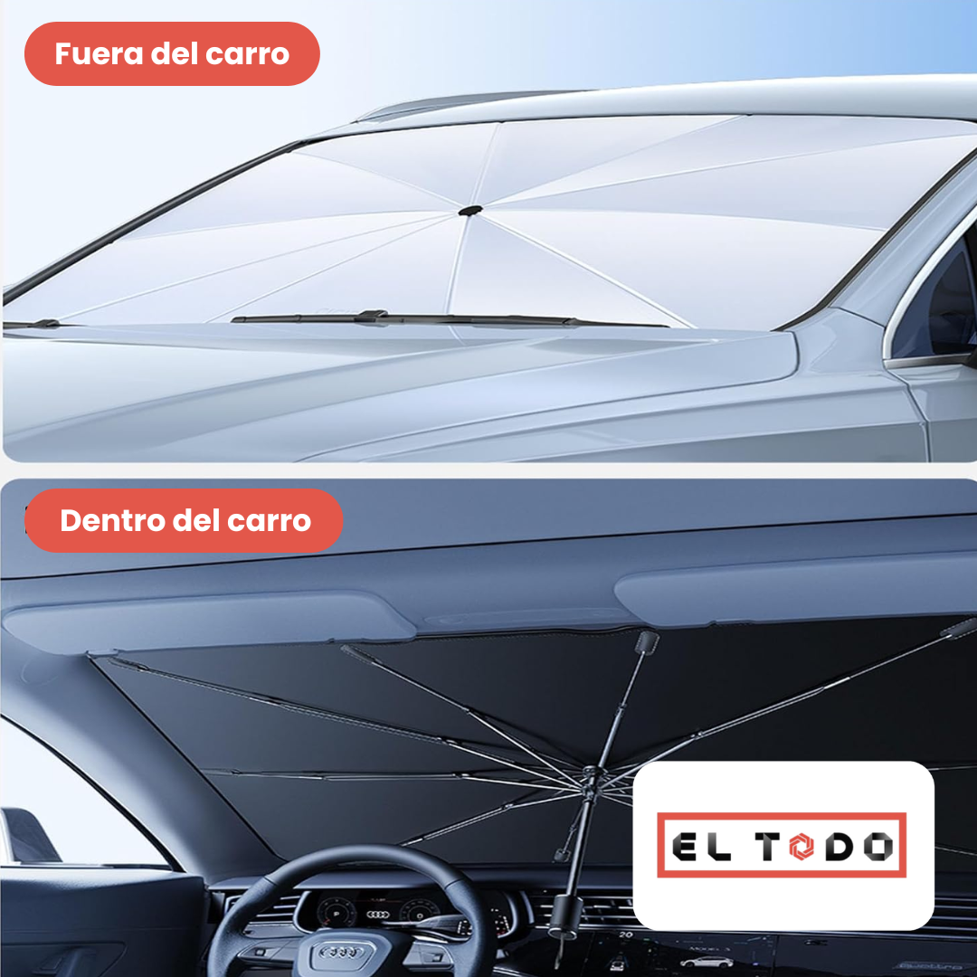 ⛱️ Parasol para autos ¡Mantén tu coche fresco todo el día! 🌞🚗