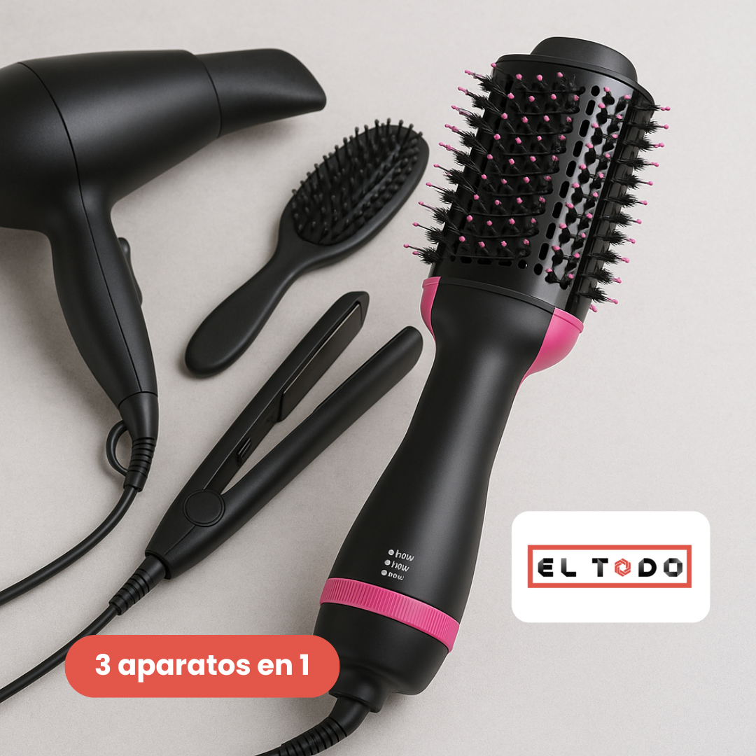 Cepillo Secador 3 en 1 🔥 ¡Tu cabello perfecto en minutos! 🔥