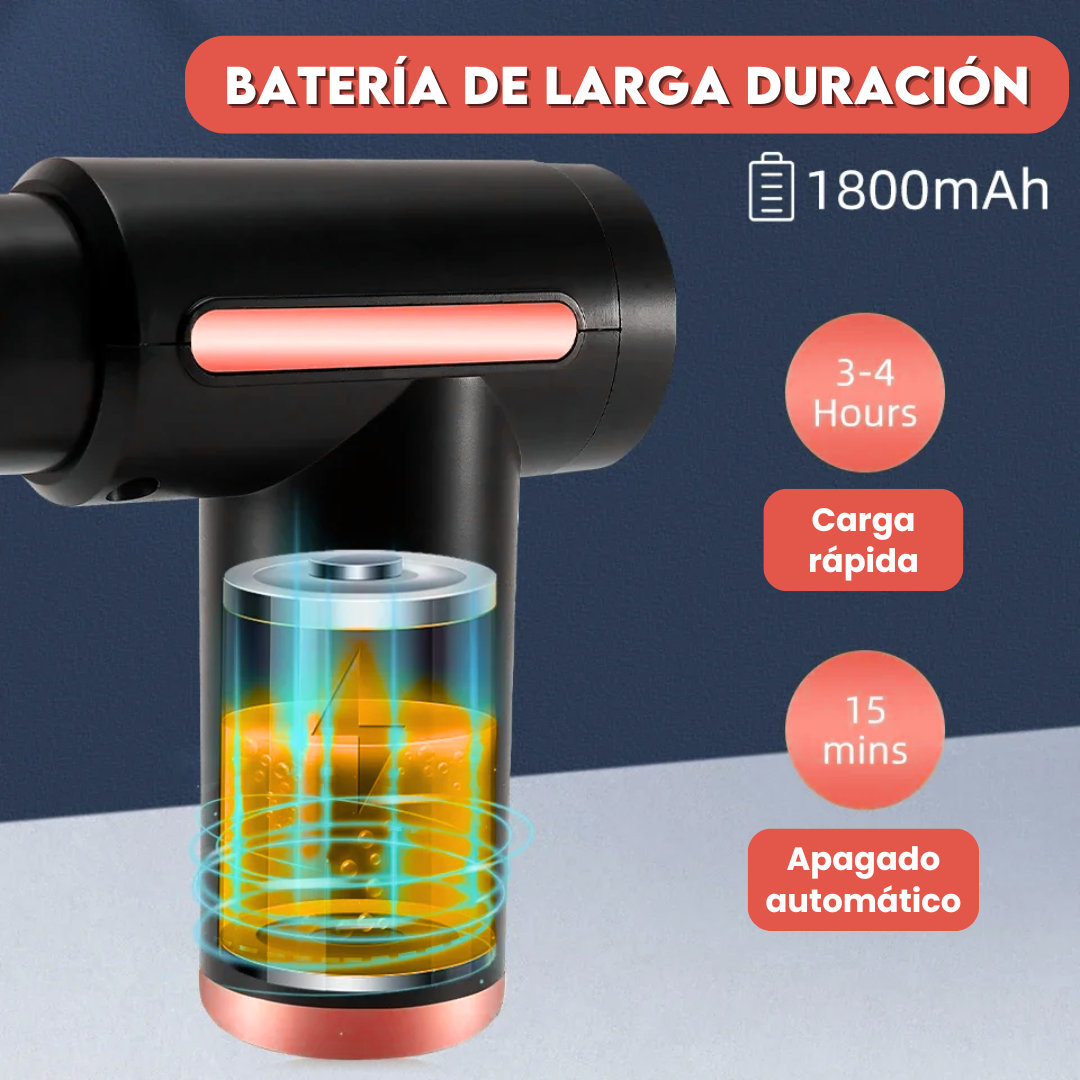 Pistola Masajeadora Muscular 💥 Alivio Instantáneo y Potente Relajación
