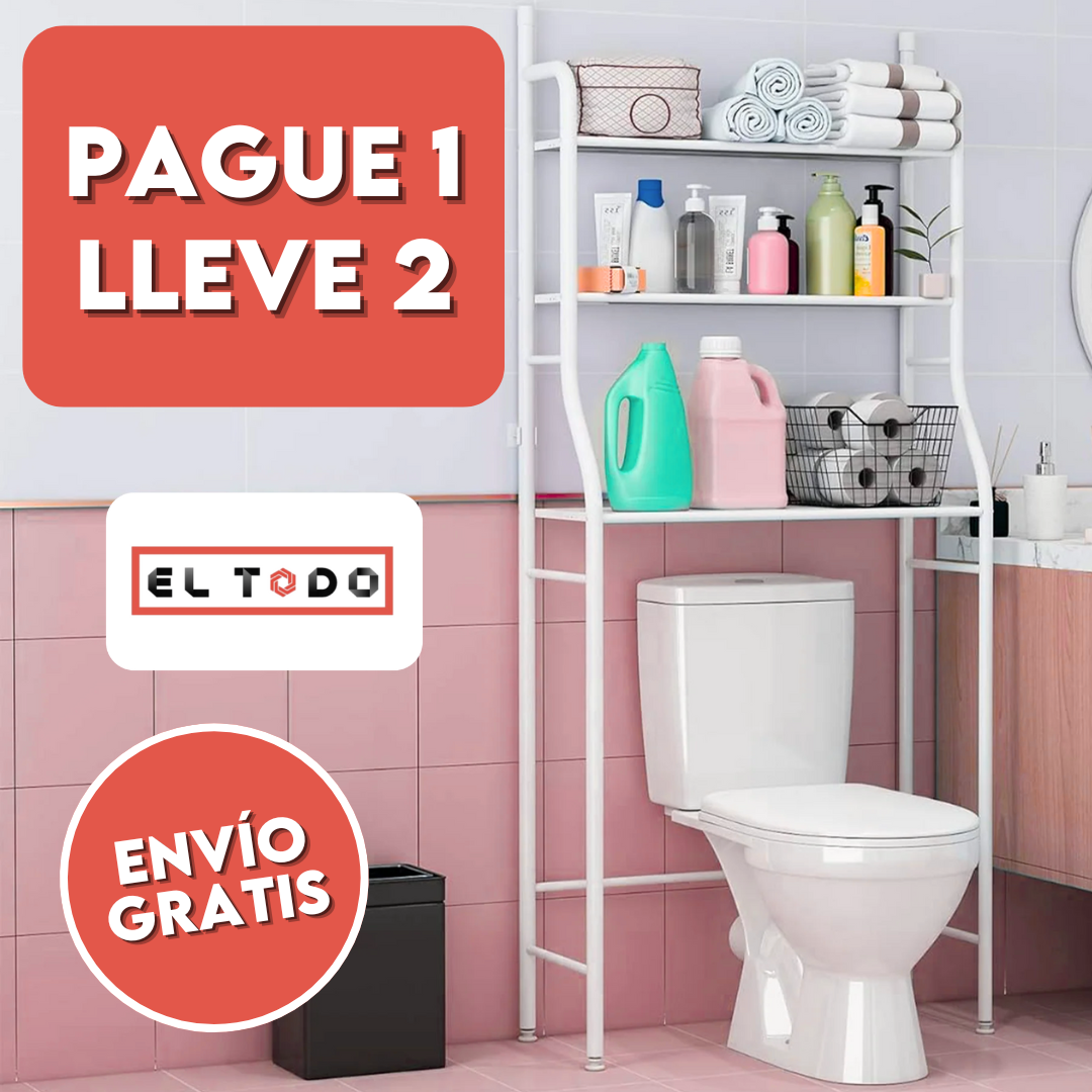 🧼 Estante Organizador para Baño 🚽 | 3 Niveles 💧 Acero Inoxidable COMPRA 1 LLEVA 2