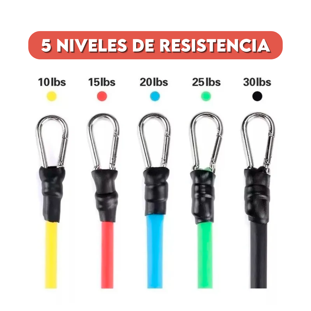 Ligas de resistencia🏋️‍♂️ ¡Transforma tu cuerpo sin salir de casa! 💪🔥