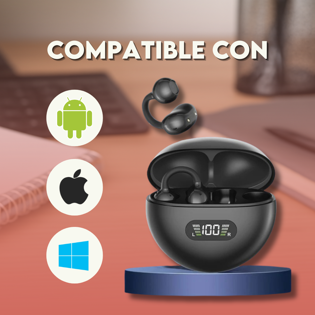 🔊 ClipBeats - Audífonos Inalámbricos Bluetooth | Sonido Increíble y Comodidad Todo el Día ✨