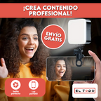 🎥 ¡Crea contenido profesional al instante! 💡 Mini Luz LED con clip, ilumina tu creatividad ahora mismo 🚀