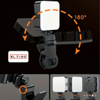 🎥 ¡Crea contenido profesional al instante! 💡 Mini Luz LED con clip, ilumina tu creatividad ahora mismo 🚀