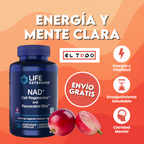 NAD+ 300 mg con Resveratrol🧠⚡ Energía, mente clara y vitalidad… ¡en una sola cápsula!