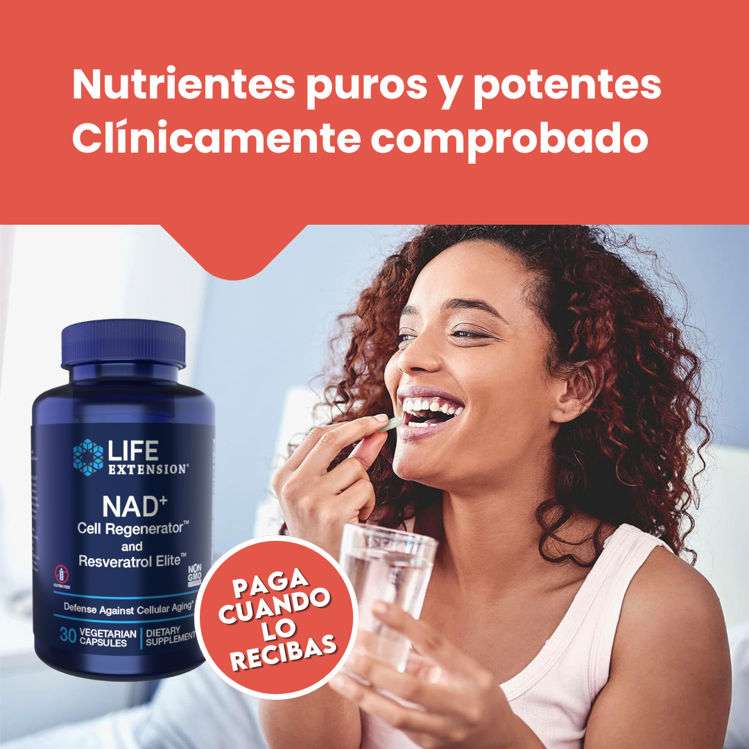 NAD+ 300 mg con Resveratrol🧠⚡ Energía, mente clara y vitalidad… ¡en una sola cápsula!