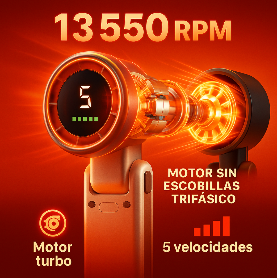 ☀️Ventilador Turbo Portátil de Mano: Imprescindible para exteriores en verano