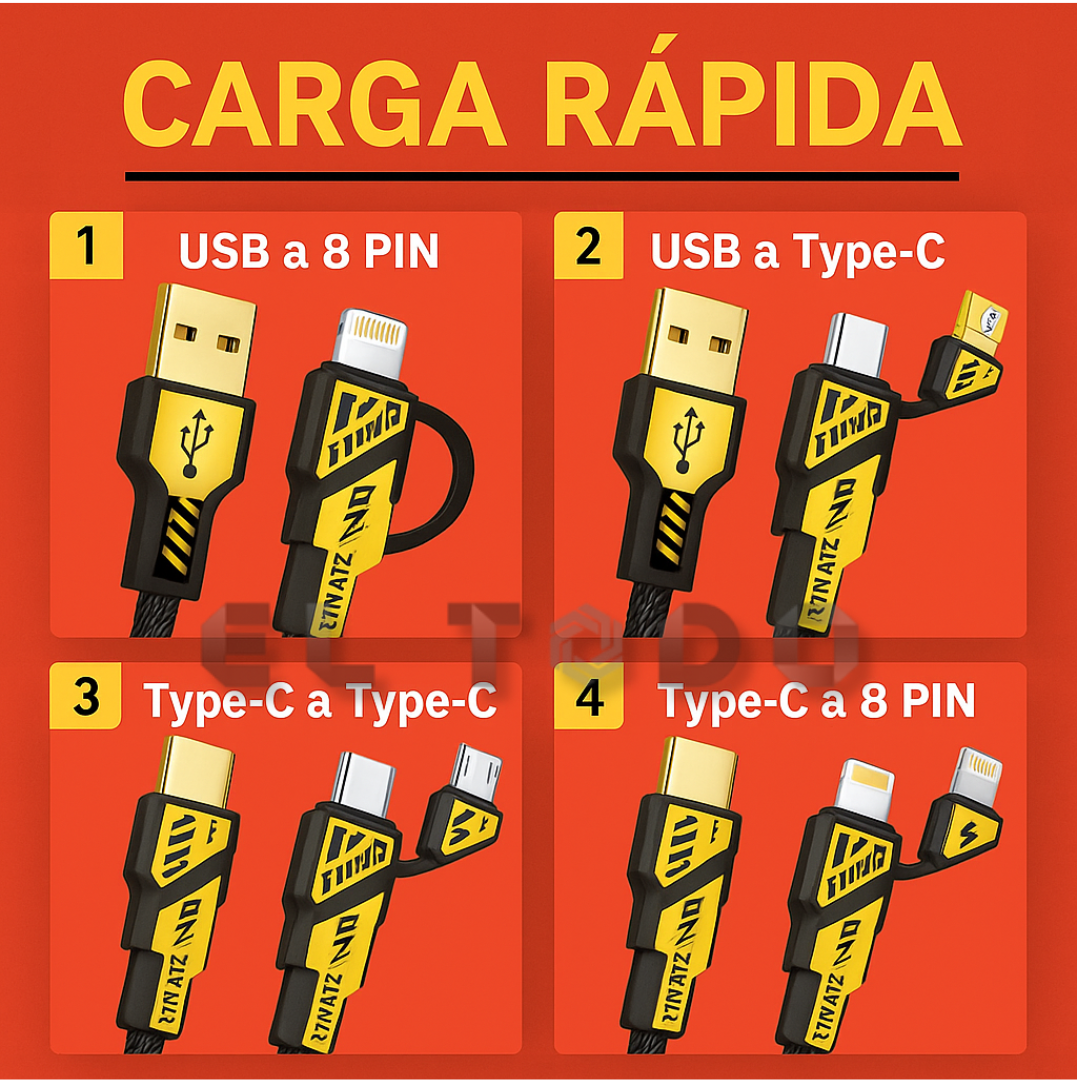 ⚡Cargador TitanCore 4 en 1 | La potencia que simplifica tu día