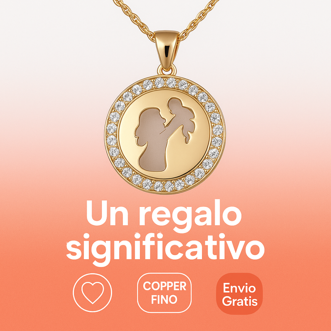 Collar Dorado para Mamá de Copper Fino