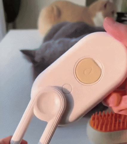¡Cepillo para Mascotas a Vapor!💨¡El Mejor Cuidado para tu Perro y Gato! 🐱🐶✨